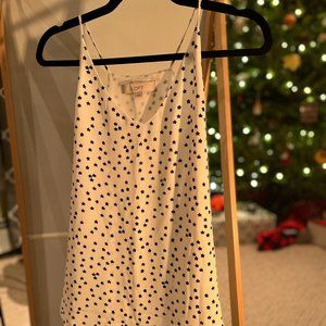 LOFT White Tank Top with Star Print